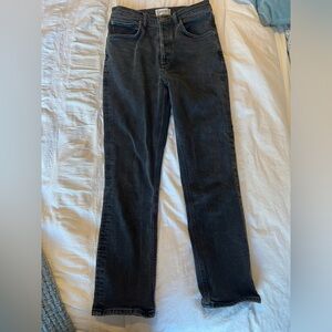 Agolde faded black Riley cut jeans size 26